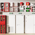 Essential Fire Safety Equipment Including Extinguishers Cabinets Alarms Emergency Lights And Exits