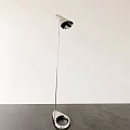 Sleek Modern Floor Lamp With Slim Metal Stand And Black Lampshade For Contemporary Home Interior