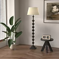 Middle Ancient Retro Floor Lamp Shade 3d model