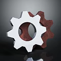 High Quality Metal and Wooden Gears as Essential Hardware Tools Components 3d model
