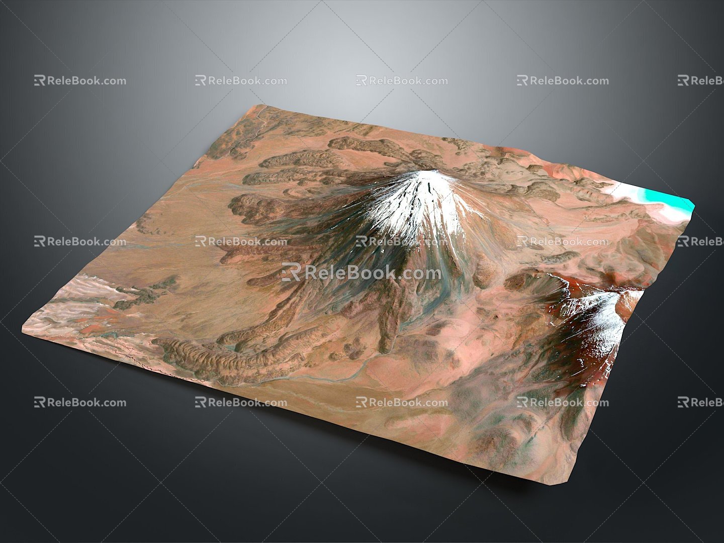 Geography, topography, mountain shape, ridge, ridge, valley, mountain range, canyon, geomorphology, mountain peak, mountain body 3d model