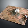 Geography, topography, mountain shape, ridge, ridge, valley, mountain range, canyon, geomorphology, mountain peak, mountain body 3d model