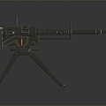 Modern Machine Gun Sci-Fi Firearms 3d model