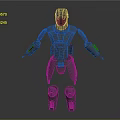 Futuristic Mechanical Armor Suit With Gray Metallic Design And Protective Gear