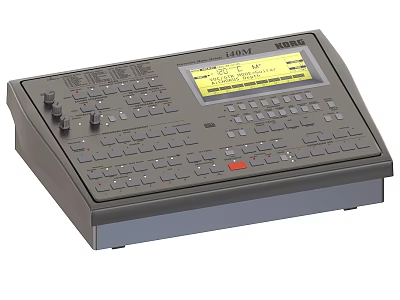 MORISO LION Musical Instrument Keyboard With Digital Screen And Control Knobs 3d model