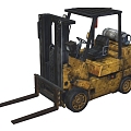 Forklift Transport Forklift Tractor Earth Cattle Tool Vehicle Low Face Number Low Model Simple Model Game Sub-era Film and Television Level Super Realistic High Precision 3d model