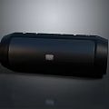 Black Portable Bluetooth Speaker with Sleek Design and Wireless Audio Functionality