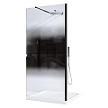 Modern Shower Sauna Unit With Glass Door And Steam Control Panel In Bathroom