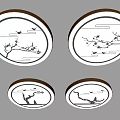 New Chinese ceiling lamp 3d model