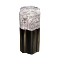 Modern Transparent Crystal Side Table With Metal Base And Elegant Design 3d model