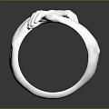 Artistic Silver Ring With Two Crossed Hands Unique Fashion Jewelry Design