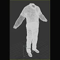 Black And Gray Baseball Jacket With Distressed Jeans Casual Clothing Outfit Design