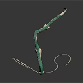 Green and White Dragon Game Movie Character With Long Body and Tail