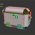 Modern Box Science Fiction Box Container 3d model