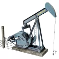 Modern oil extraction machine pumping machine kowtow machine oil extraction machine 3d model