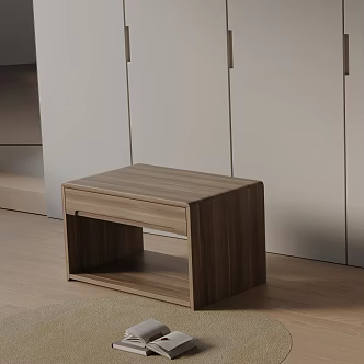 Modern bedside table 3d model