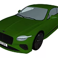 Green Bentley Two Door Coupe Sleek Modern Exterior With Black Alloy Wheels