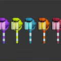 Colorful Candies With Various Shapes Vibrant Colors Lollipops And Candy Canes