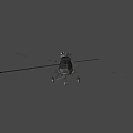 Military Combat Helicopter With Modern Angular Design Rotor Blades Landing Gear And Missile Attachments