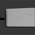 White Emergency First Aid Kit Featuring Green Cross Symbol Black Handle And Small Side Buttons