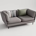 Modern double sofa 3d model