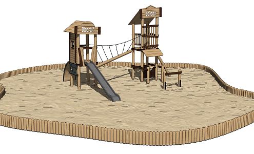 Modern solid wood slide entertainment equipment 3d model