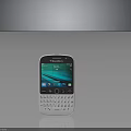 BlackBerry Mobile Phone With Physical Keyboard And App Icons On Screen