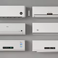 Modern Air Conditioner Fans With Digital Display And Remote Control Features
