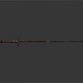 Vintage Handcrafted Weapon Featuring Curved Textured Blade And Decorative Hilt With Rope Detail
