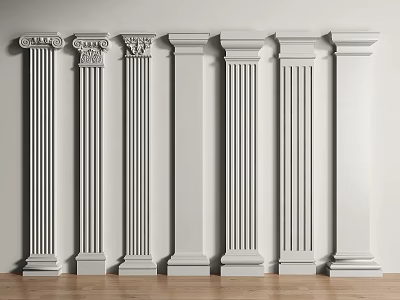 Roman Column Stigma Gypsum Column Square Column 3d model