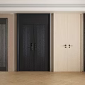 Modern Double Doors With Sleek Designs And Various Color Options For Home Interior