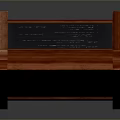 Sturdy Wooden Menu Chalkboard With Red Frame Stand And Written Text