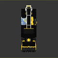Heavy Duty Mining Excavator With Black Yellow Body Crawler Tracks And Cutting Head
