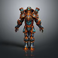 Robot Assistant Small Robot Butler Robot Butler Figure Game Figure 3d model