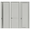 Stylish Modern Swing Doors With Wooden Brown And White Panel Designs For Home Interior Decoration