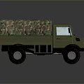 Modern Military Tank With Green Camouflage Armor And Tracks On Gray Background