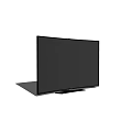 Modern Slim Black Flat Screen TV With Sleek Design And Stable Base 3d model
