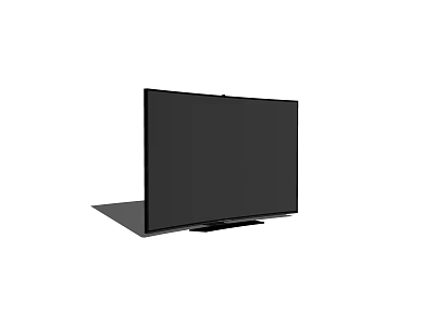 Modern Slim Black Flat Screen TV With Sleek Design And Stable Base 3d model