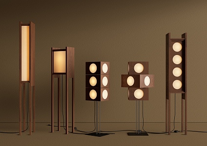 Akari Silent Wind Floor Lamp 3d model