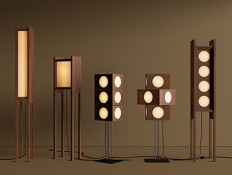 Akari Silent Wind Floor Lamp 3d model