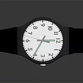 Modern Square Watch with White Dial and Black Mesh Strap Design