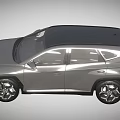 Hyundai Gray SUV With Black Roof Modern Design LED Headlights And Alloy Wheels