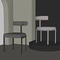 Modern Leisure Chairs With Leather And Velvet Upholstery Metal Frames In Minimalist Indoor Setting