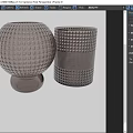 Elegant Silver Textured Ceramic Vessels For Home Decor With Cylindrical And Spherical Designs
