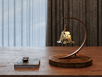 Medieval Table Lamp Medieval Style Table Lamp Quiet Style Table Lamp Zen Style Table Lamp New Chinese Style Table Lamp Wood Table Lamp 3d model