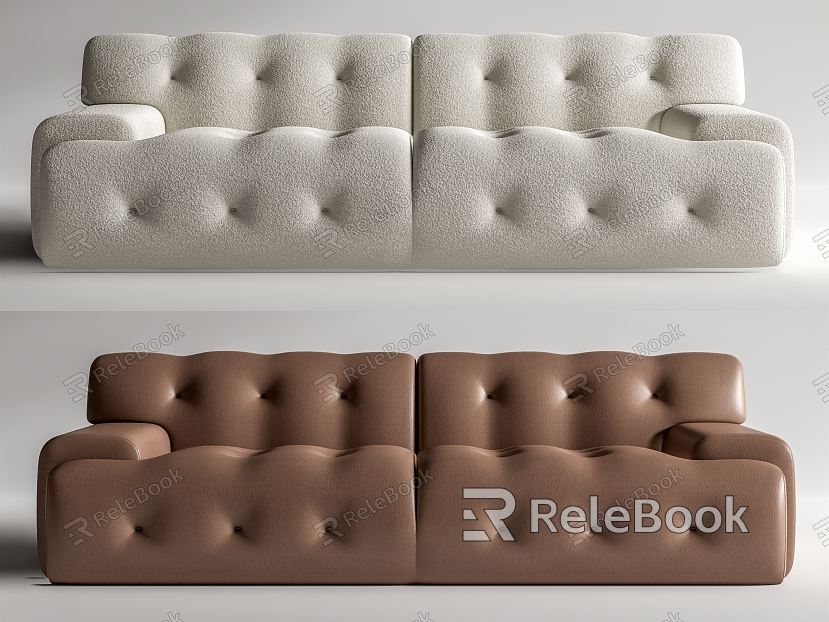 Modern Roche Bobois two-seat sofa model