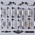 Various Decorative Furniture Handles With Different Styles For Cabinets And Drawers