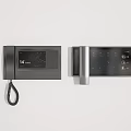 Modern Home Electrical Intercom Devices With Digital Display And Control Panel 3d model