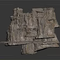 Natural Cave Interior With Rocky Formations Rough Rock Walls And Uneven Ground