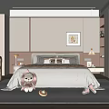 Cozy Kids Room Interior Design With Bed Desk And Stuffed Toys